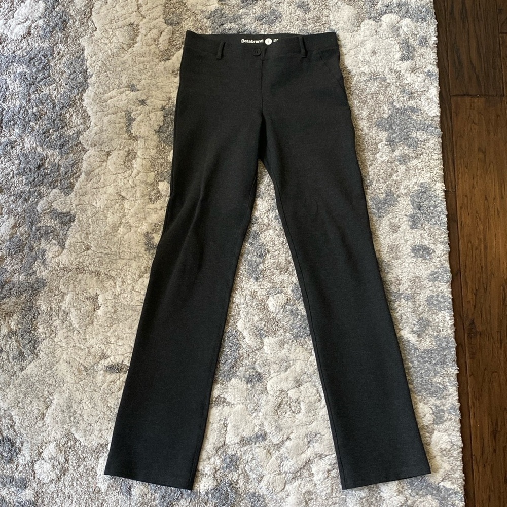 Betabrand Classic Straight Leg Yoga Dress Pants